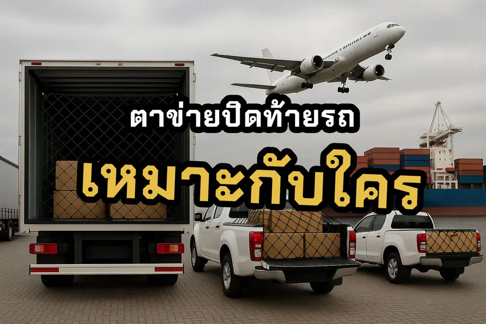 ตาข่ายปิดท้ายรถเหมาะกับใครบ้าง ธุรกิจไหนควรมีไว้ใช้ทุกคัน